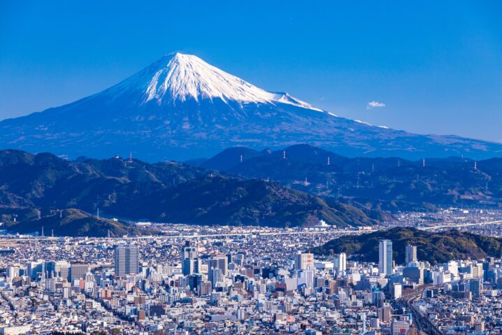 静岡市と富士山